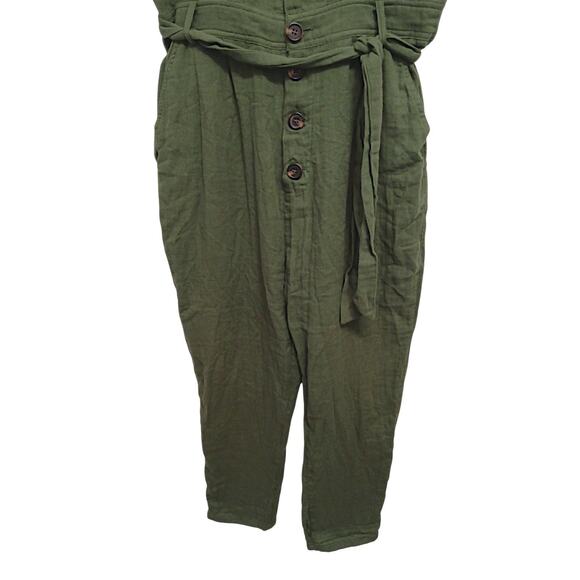 Lumiere Boiler Long Jumpsuit Size S Olive Cargo Gorp Safari Charlie's Angels - Picture 6 of 16
